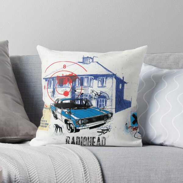 critical and chart success Throw Pillow RB1910 product Offical radiohead Merch