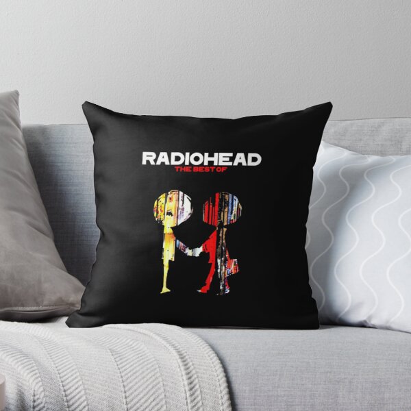 Radiohead Logo The Best Of Throw Pillow RB1910 product Offical radiohead Merch