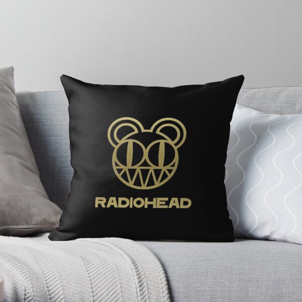 radiohead song vintage rock Throw Pillow RB1910 product Offical radiohead Merch