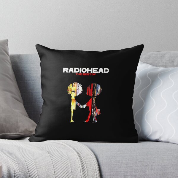 radiohead logo albums Throw Pillow RB1910 product Offical radiohead Merch