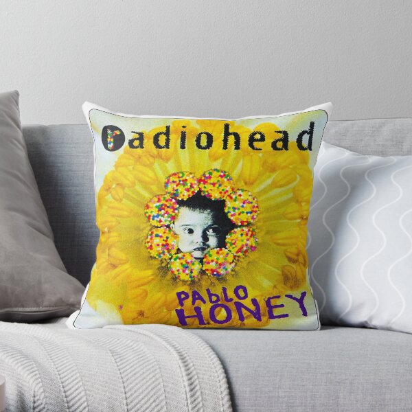 LoOking mOust Cane Throw Pillow RB1910 product Offical radiohead Merch