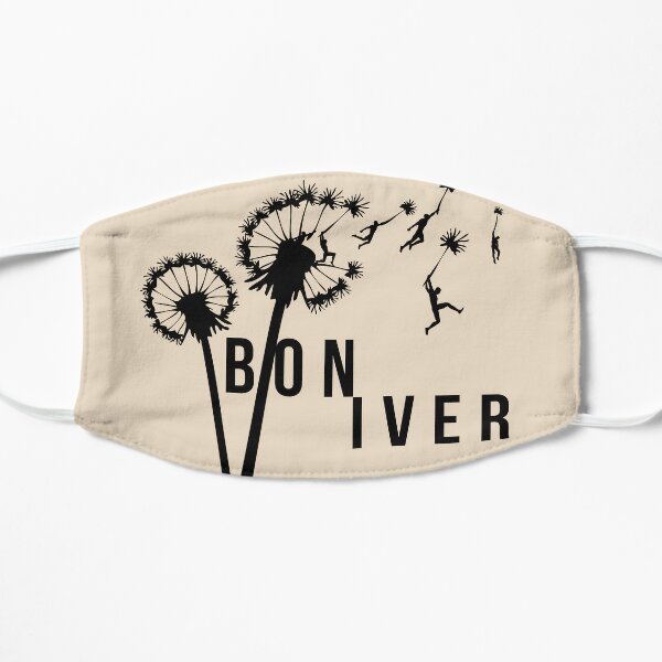 Bon Iver - Dandelion flight graphic. Original fan art for the amazing indie rock / folk rock performer.  Flat Mask RB1910 product Offical radiohead Merch